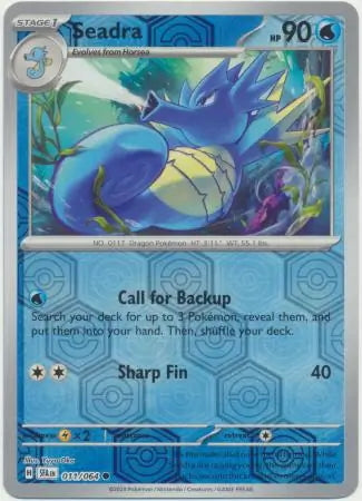 Shrouded Fable Seadra #11/64 reverse holo